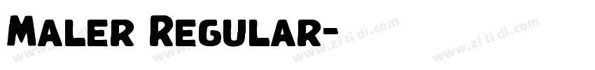 Maler Regular字体转换